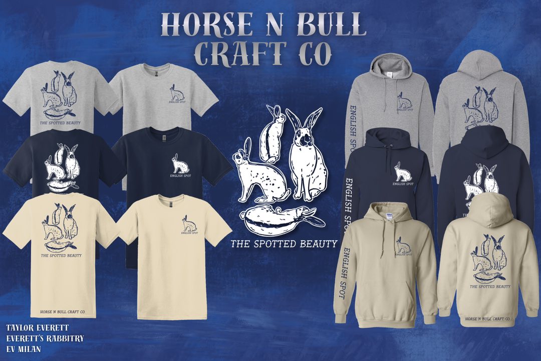 English Spot Rabbit Breed Tee-Hoodie